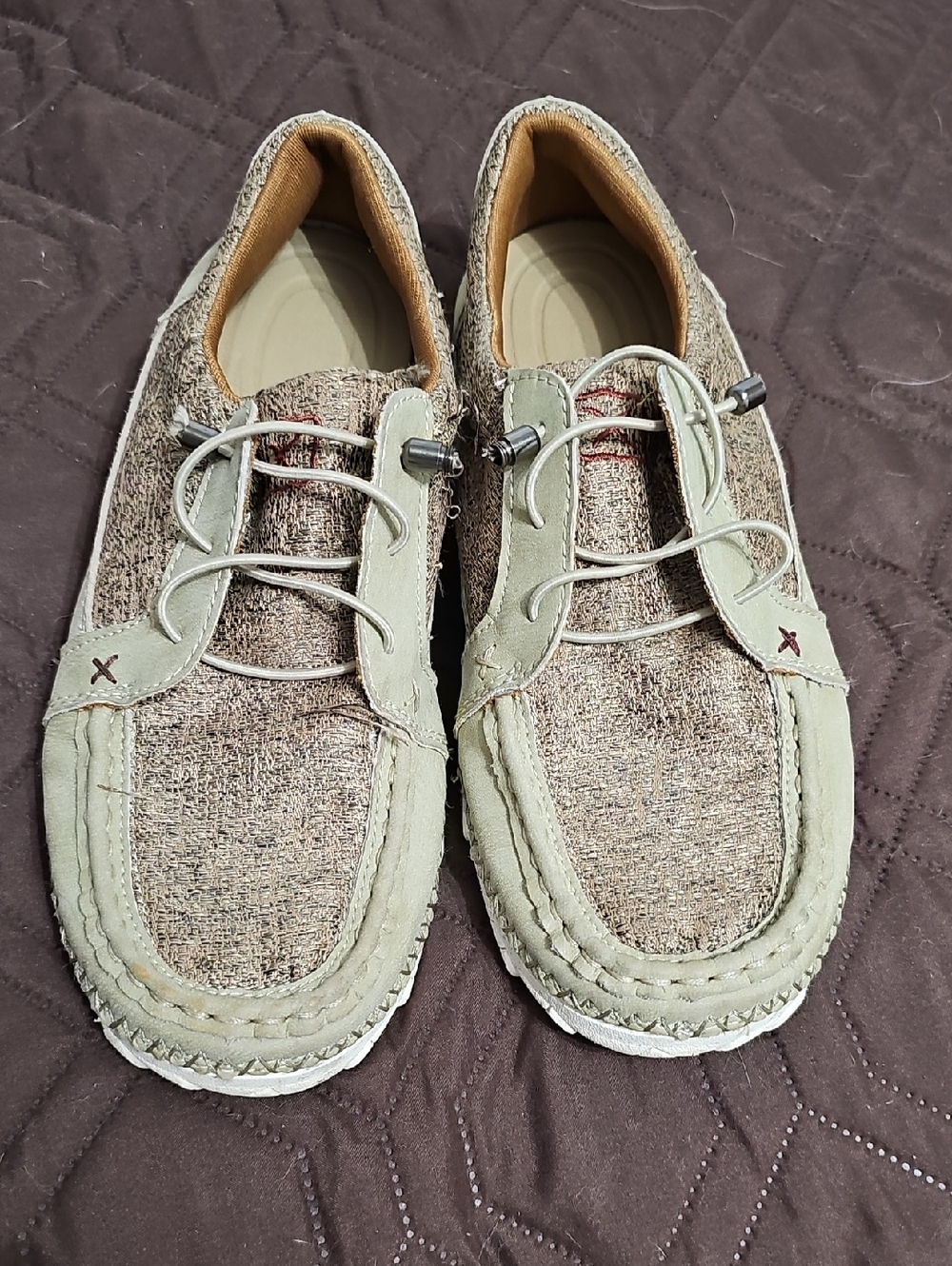 Twisted X Sage Green Boat Shoe Sole Detail